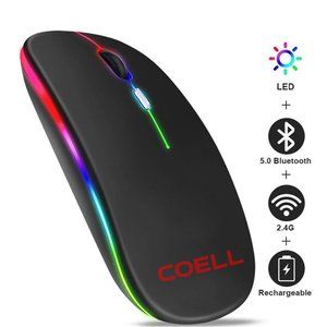 Bluetooth Wireless Mouse with RGB Backlight